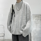 オーバーモックネックニット